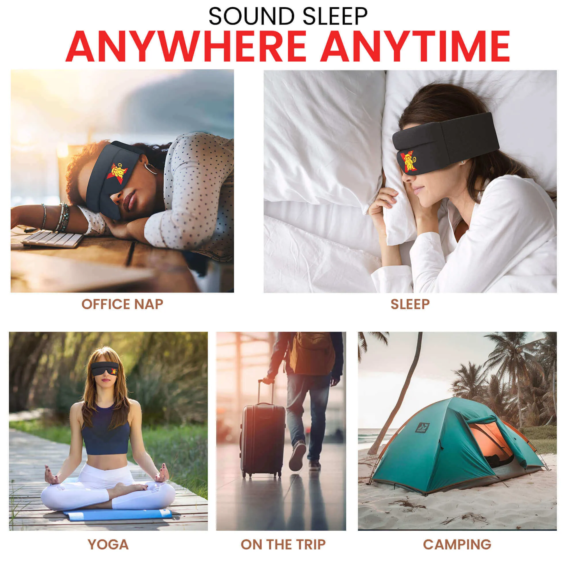 Sleep Monkey X | Ultra-Comfort Sleep Mask: Experience Serene Slumber Anywhere | Best Comfortable Sleeping Mask for Enhanced Sleep Quality