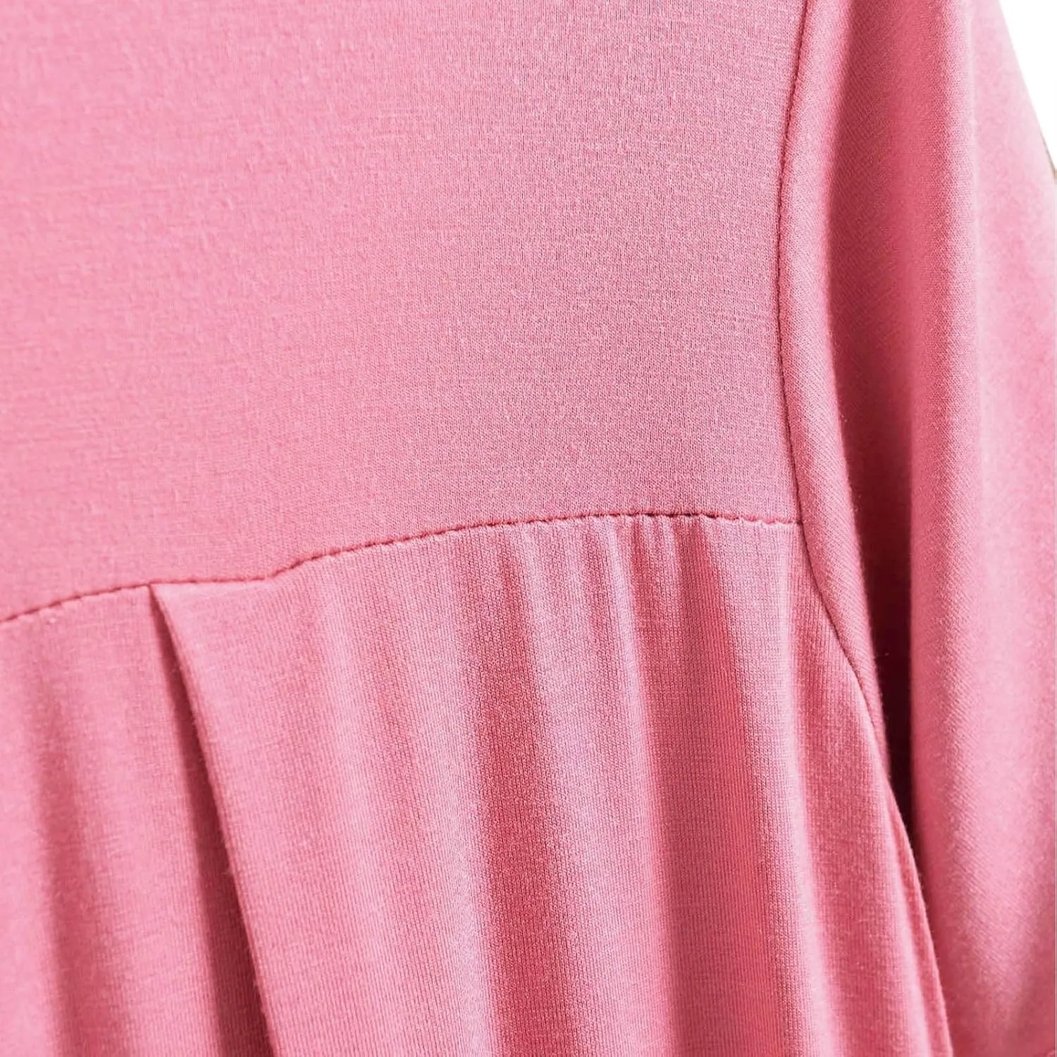 Sleep Shirt for Women Summer Loose Pleated Short Sleeve Pajamas Tops Solid Crewneck Soft Modal Loungewear