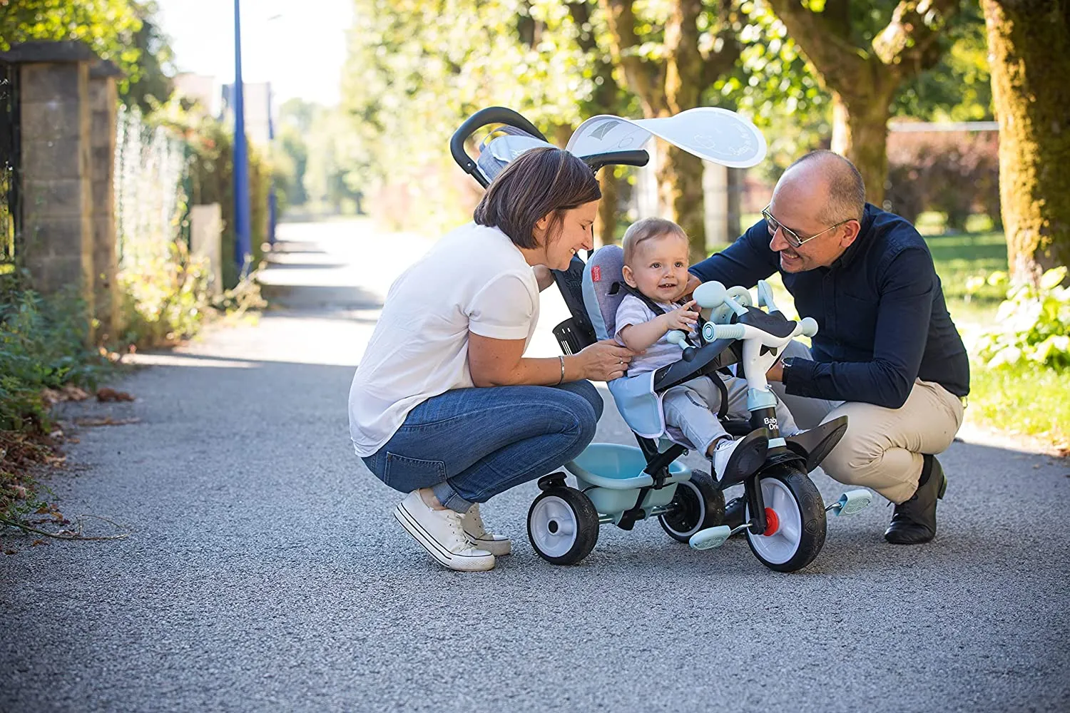 Smoby - Tricycle Baby Driver Plus Blue