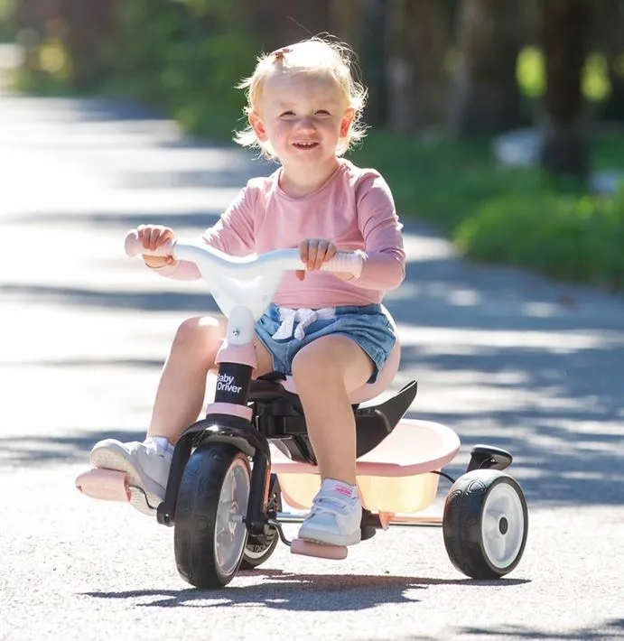 Smoby - Tricycle Baby Driver Plus Pink