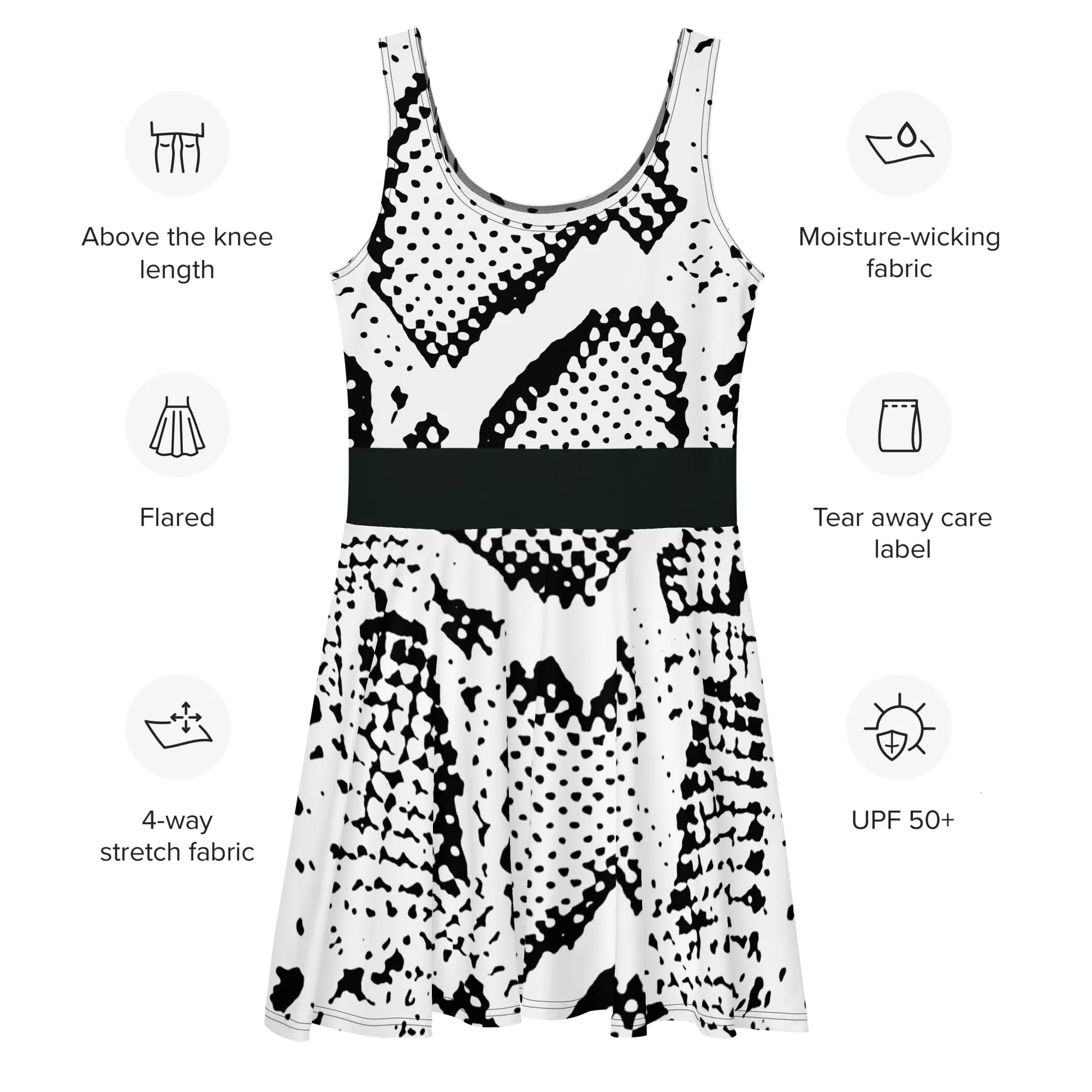 Snake Print Skater Dress, lioness-love