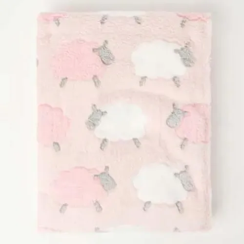 Snugtime Coral Fleece Blanket with Toy - Pink