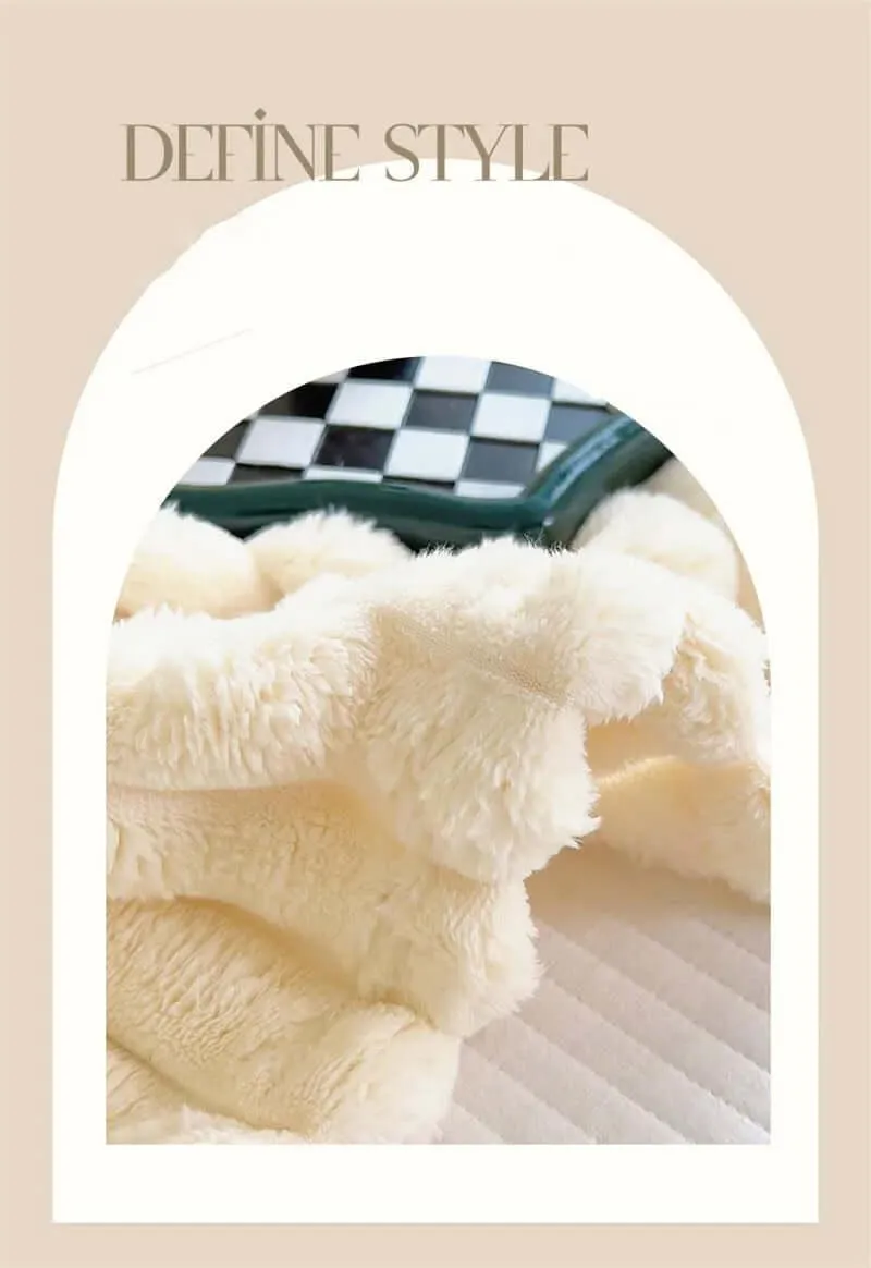 Soft Coral Fleece Blanket - Feels Like Rabbit Fur!