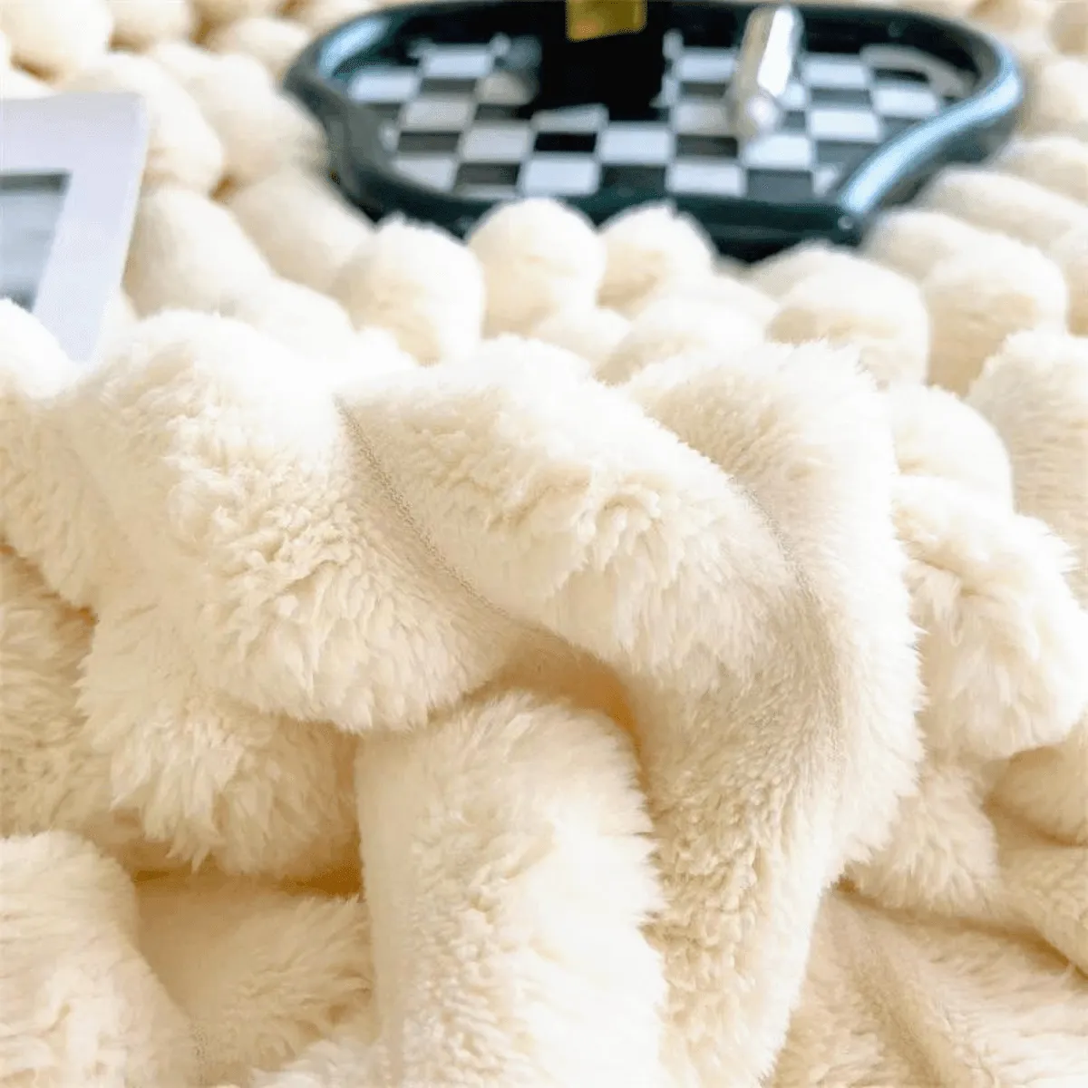 Soft Coral Fleece Blanket - Feels Like Rabbit Fur!
