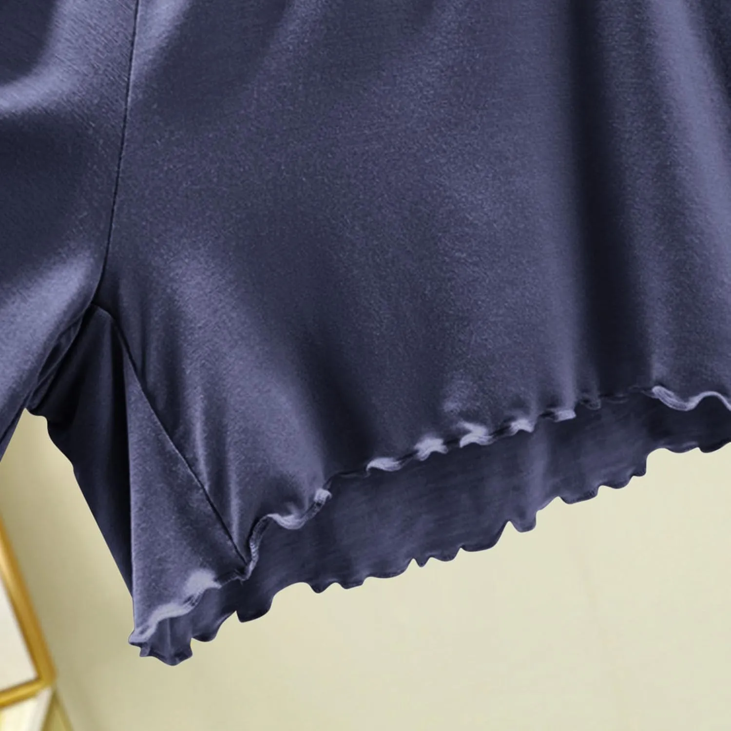 Soft Modal Lounge Shorts for Women Elastic High Waist Casual Sleepwear Loose Comfy Pajamas Boxer Pjs Bottom