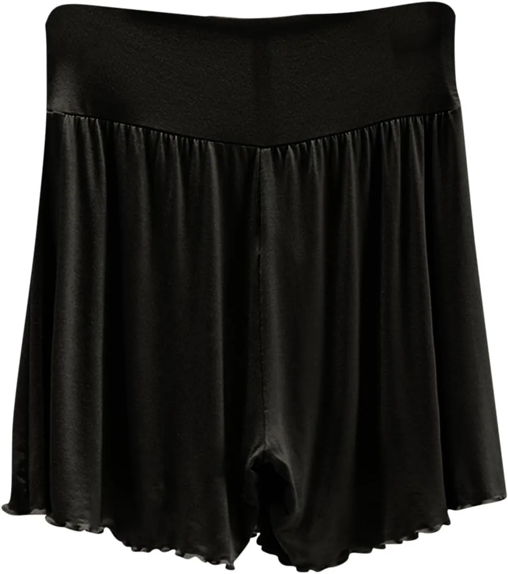 Soft Modal Lounge Shorts for Women Elastic High Waist Casual Sleepwear Loose Comfy Pajamas Boxer Pjs Bottom