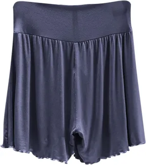 Soft Modal Lounge Shorts for Women Elastic High Waist Casual Sleepwear Loose Comfy Pajamas Boxer Pjs Bottom