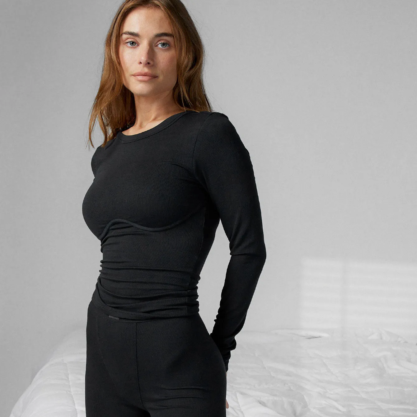 Soft Modal Rib Underpin Long Sleeve