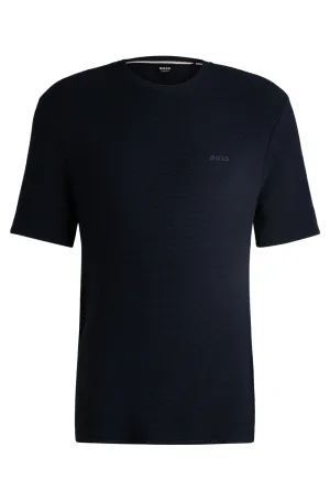 Soft Ribbed Regular Fit T-Shirt, Dark Blue