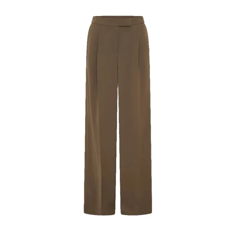 Solid Blazer Pants Set Wide Leg Trousers Outfit