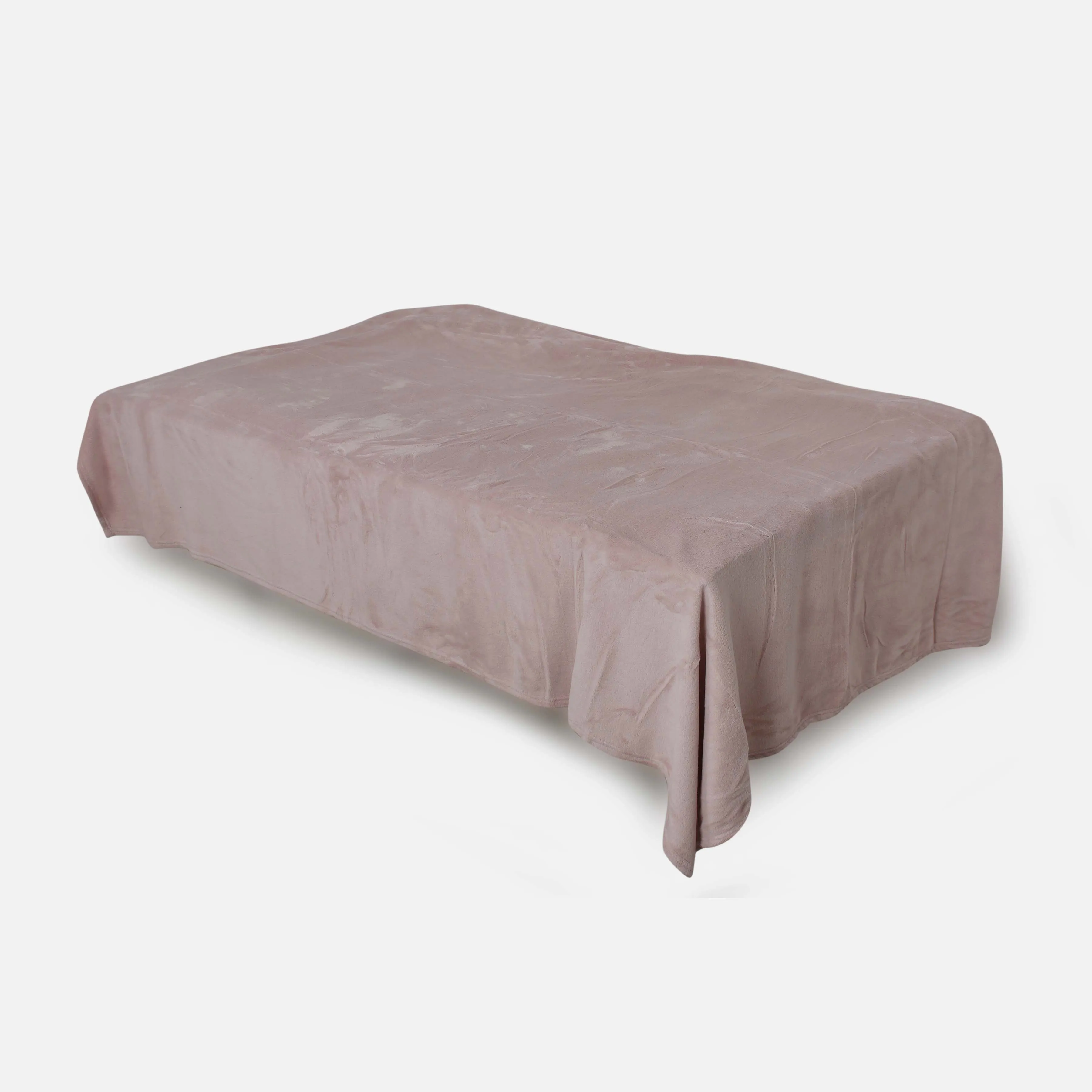 SOLID COLOR CORAL FLEECE BLANKET CREAM 140*200 CM