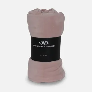 SOLID COLOR CORAL FLEECE BLANKET CREAM 140*200 CM