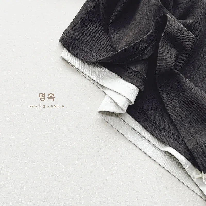 Solid Long-Sleeved Polo Shirt