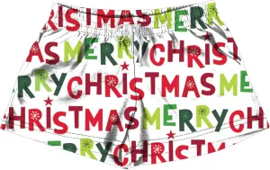 Southern Couture Christmas Holiday Season Colorful Comfortable Cotton Unisex Cotton Pajama Lounge Shorts