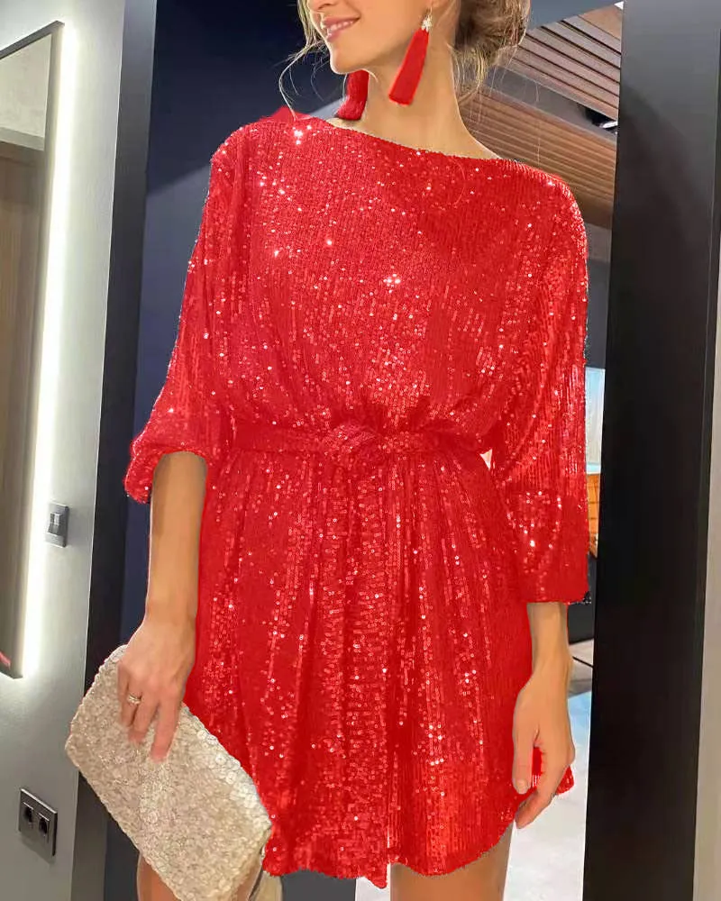 Sparkling Sequin Beaded Dress, lioness-love