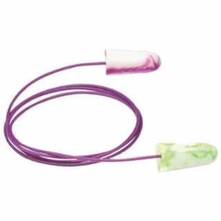 SparkPlugs Foam Earplugs, Foam, Assorted, Corded - 100 per Order
