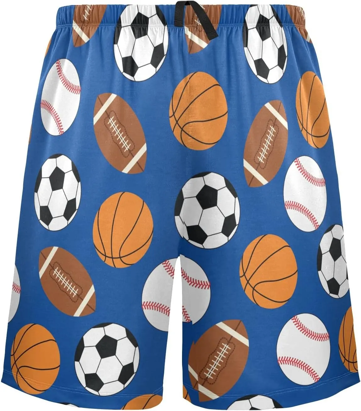Sports Pajama Shorts for Men Lounge Pants Sleep Lounge Pant Lightweight Sleep Lounge PJ Bottoms with Pockets