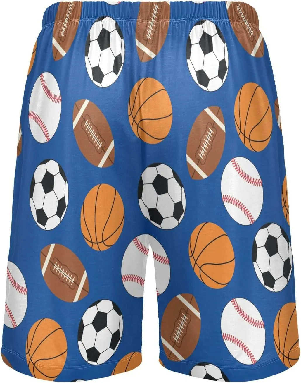 Sports Pajama Shorts for Men Lounge Pants Sleep Lounge Pant Lightweight Sleep Lounge PJ Bottoms with Pockets