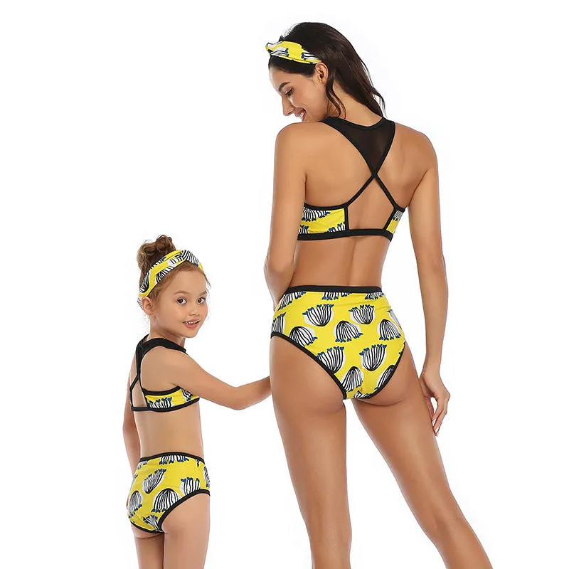 Sports parent-child swimsuit new bikini