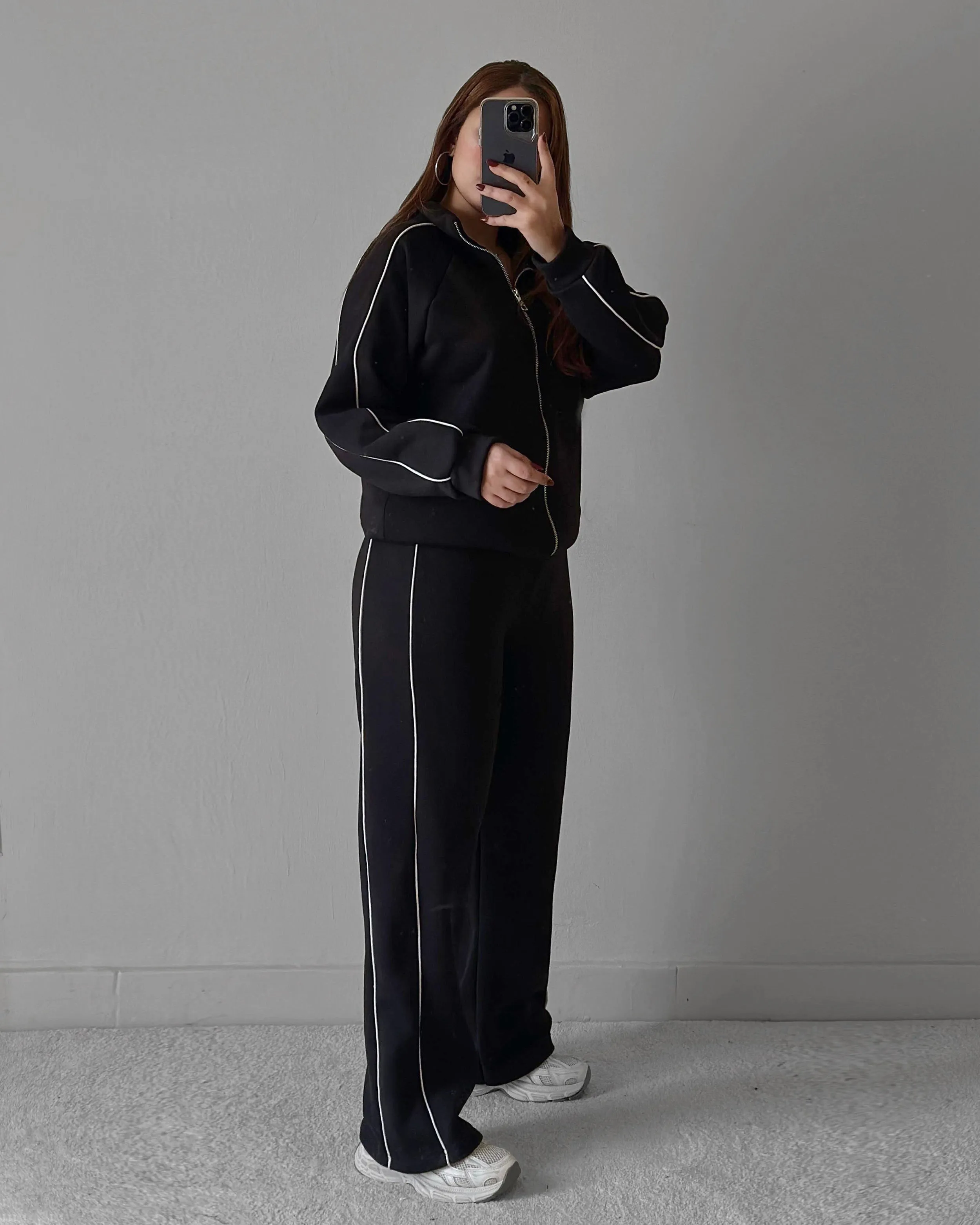 Sporty Double Striped Tracksuit