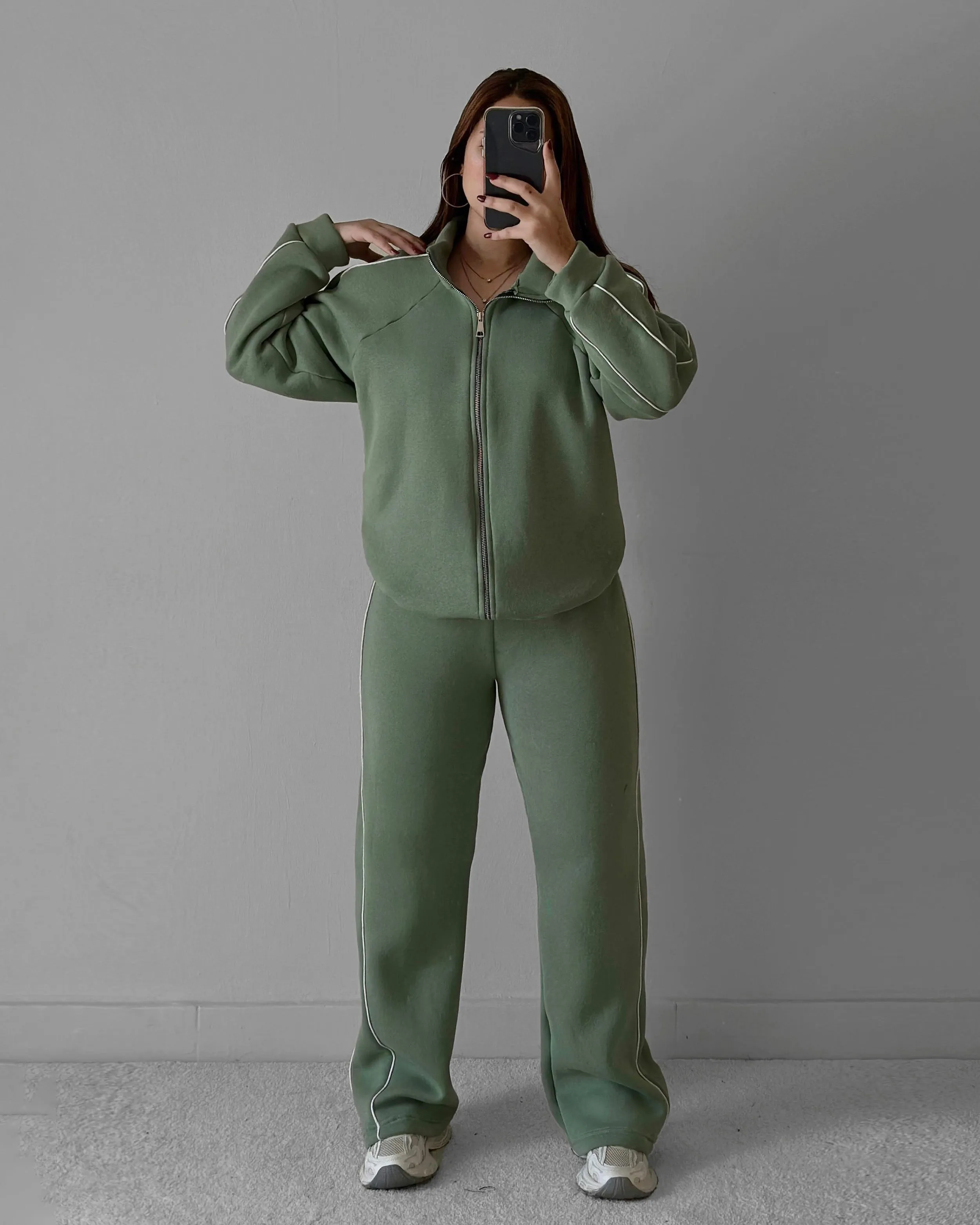 Sporty Double Striped Tracksuit