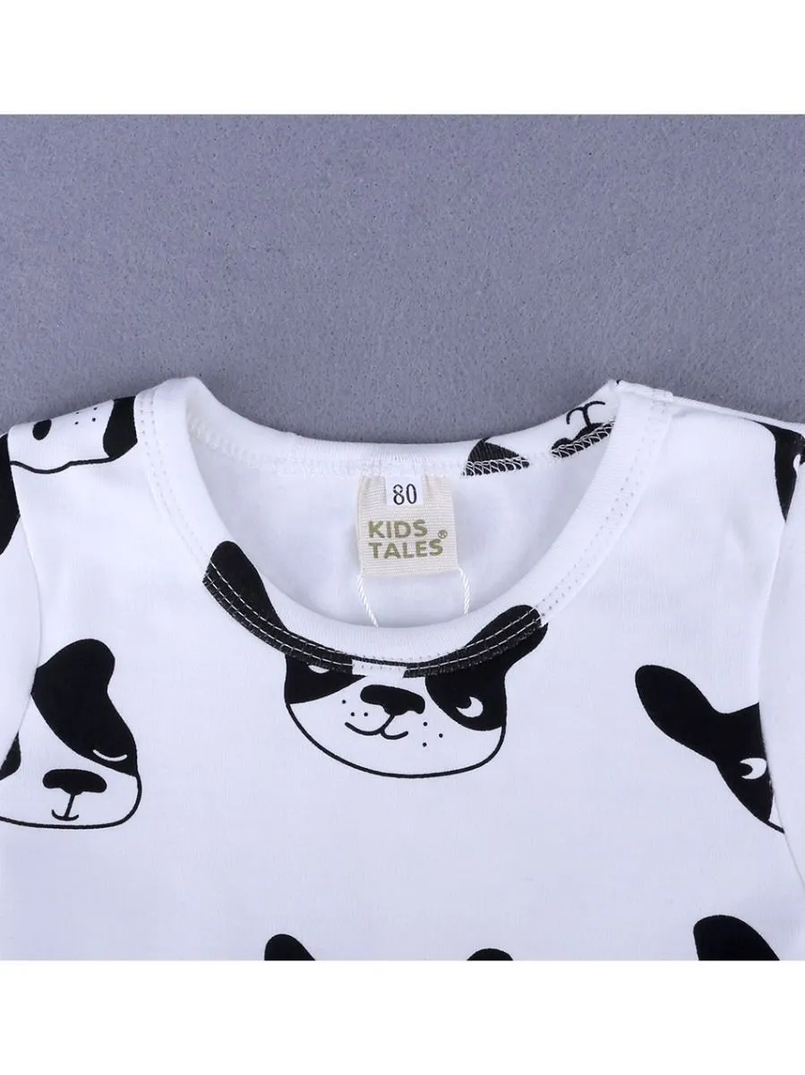 Spring 2-Piece Toddler Kids Unisex Cartoon Pajamas Set-6 Colors