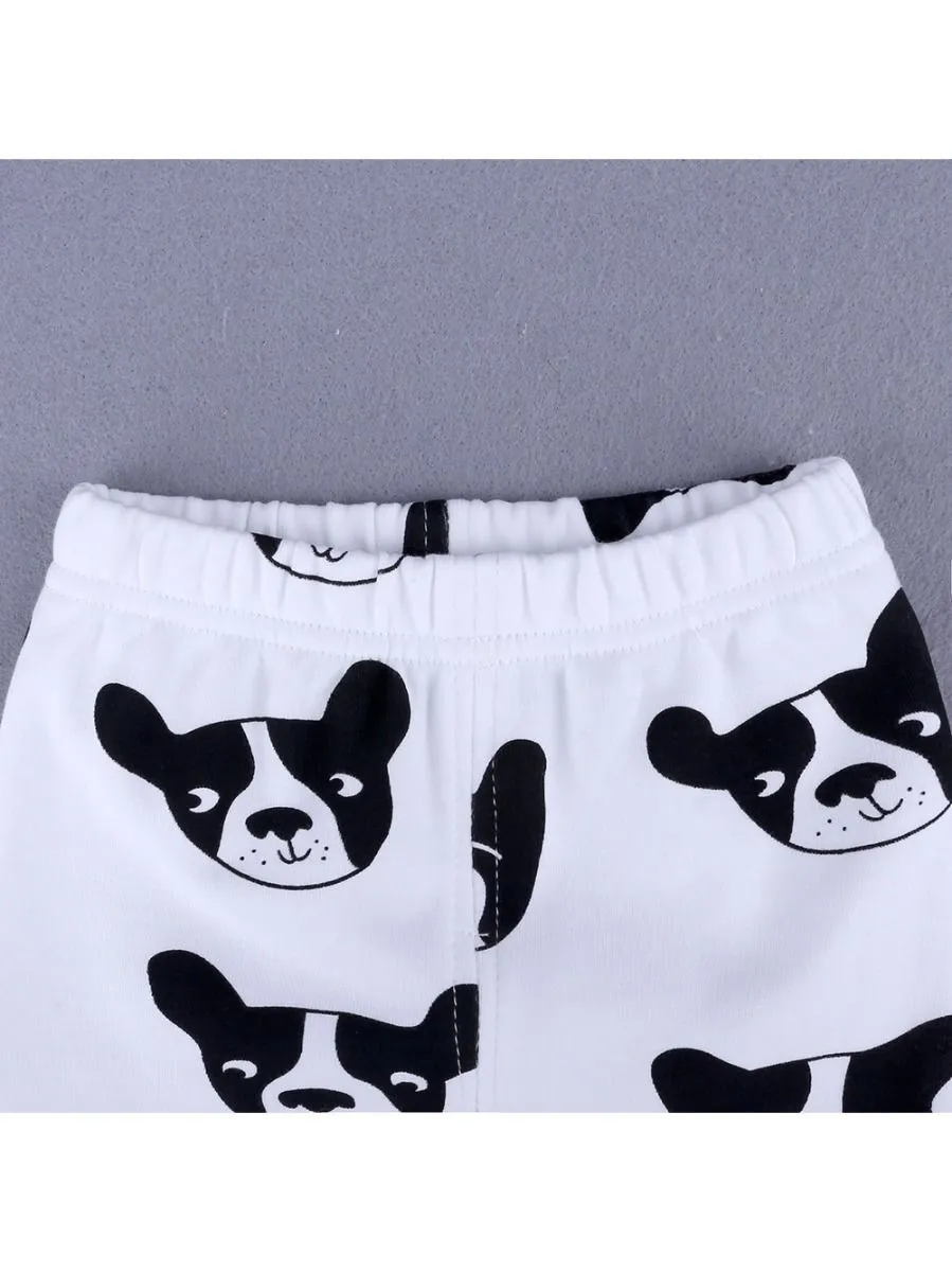 Spring 2-Piece Toddler Kids Unisex Cartoon Pajamas Set-6 Colors