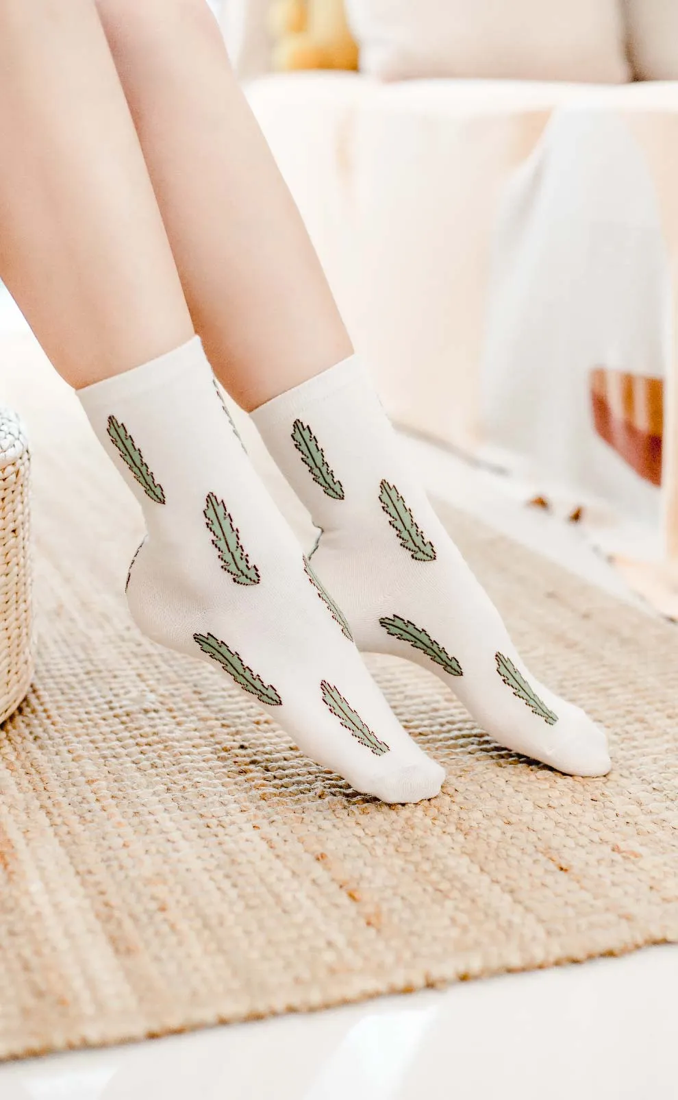 Spring Garden • Women Mid Calf Socks