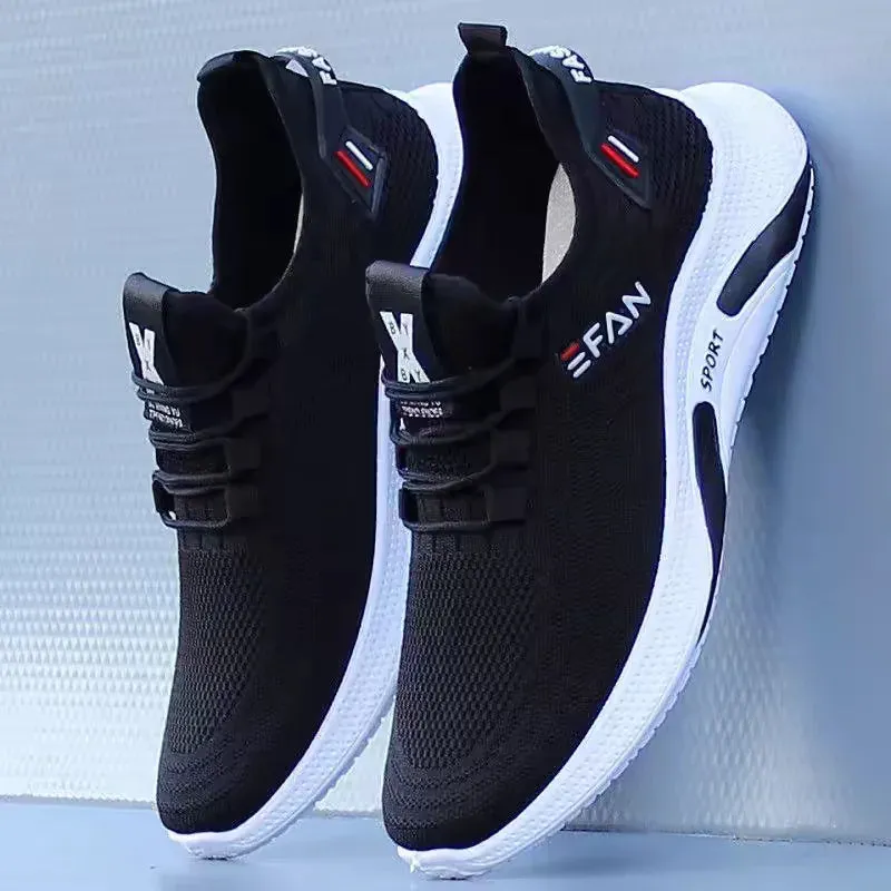 Spring White Casual Shoes Breathable Non-slip Walking Sneakers Men Shoes Outdoor 2024  Comfortable Fashion Lace Up Running Shoes