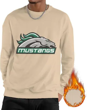 Stevenson University Logo Men'S Fleece Crew-Neck Hoodie Long Sleeve Fleece Sweatshirt-