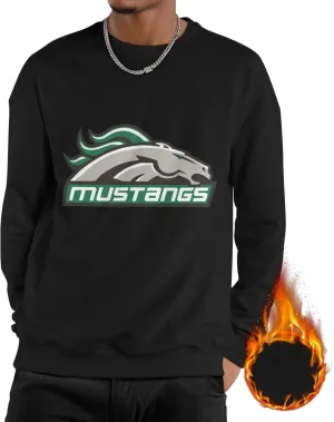Stevenson University Logo Men'S Fleece Crew-Neck Hoodie Long Sleeve Fleece Sweatshirt-