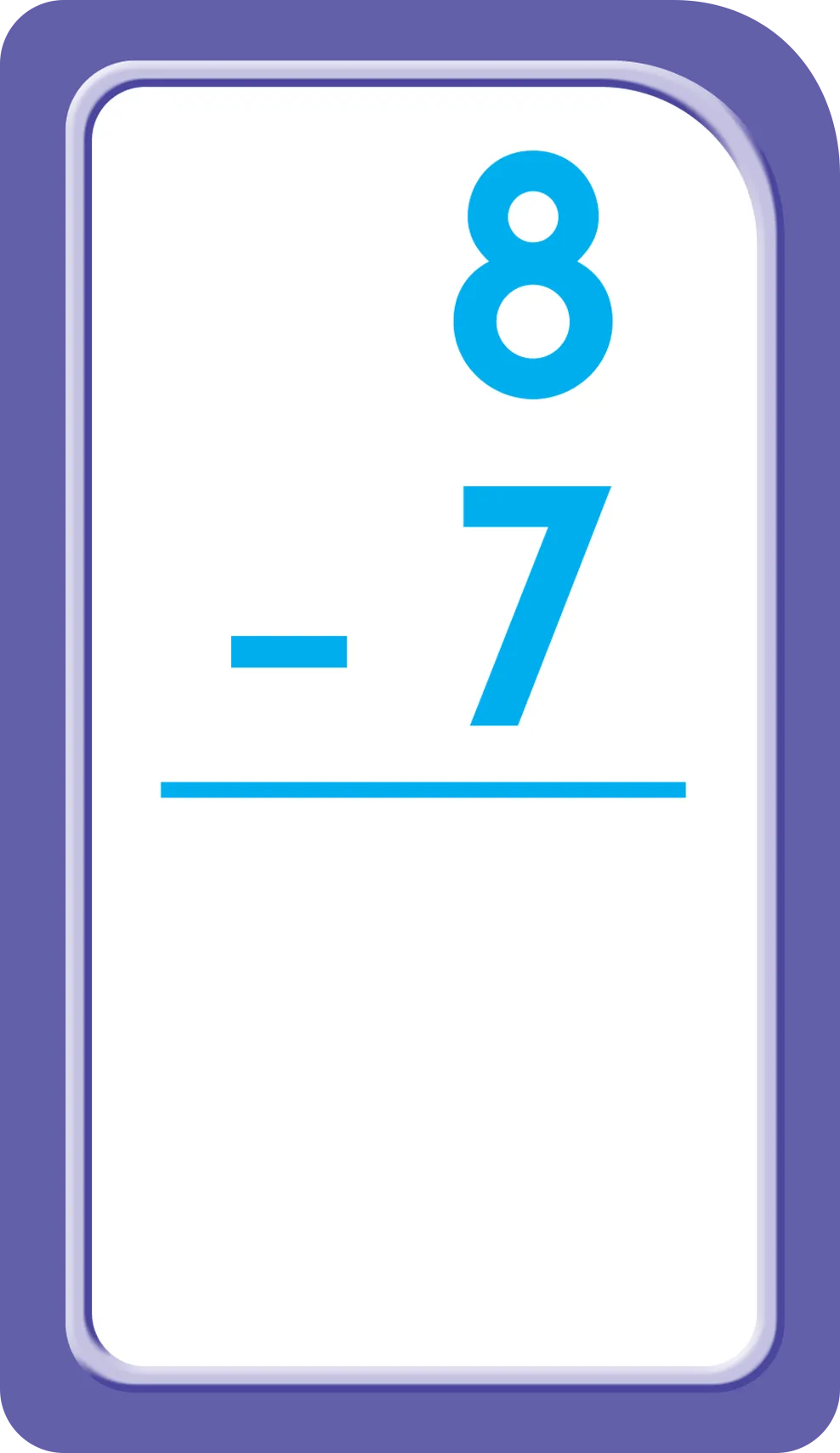 Subtraction 0-12 Flash Cards