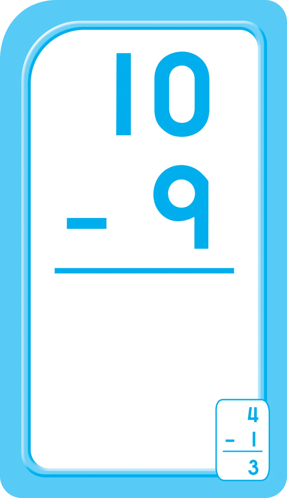 Subtraction 0-12 Flash Cards