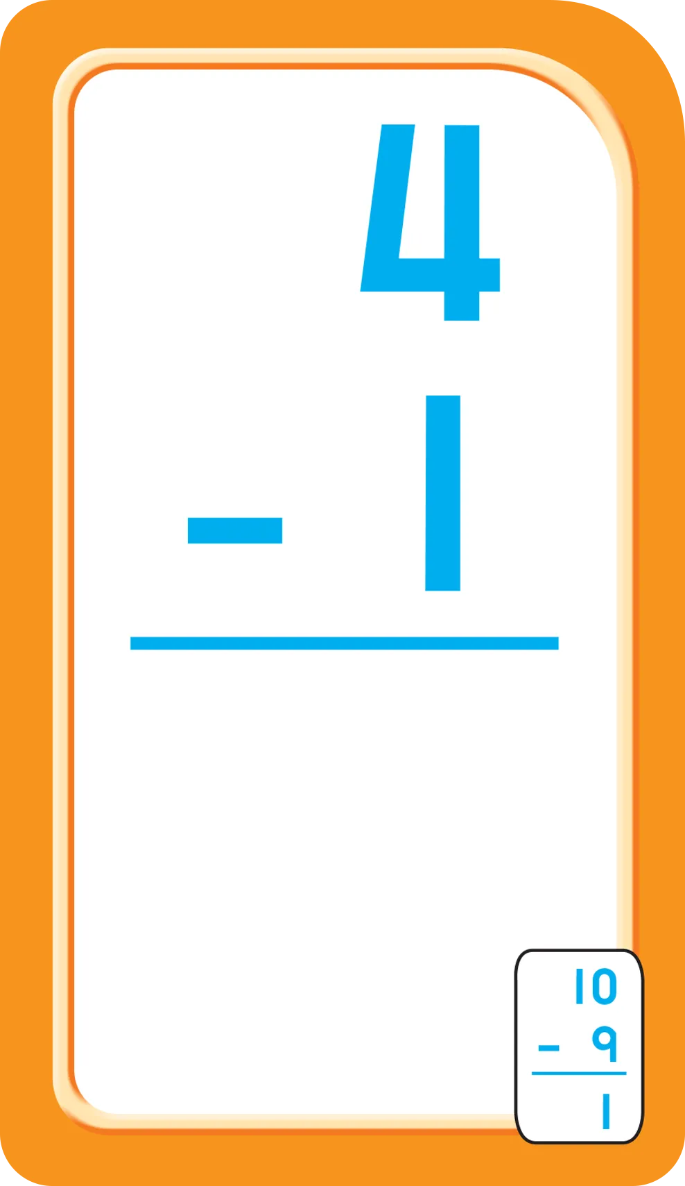 Subtraction 0-12 Flash Cards