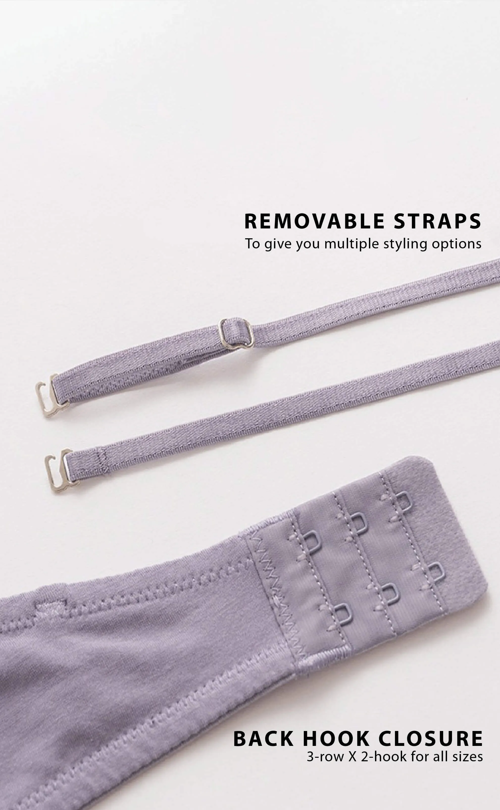 Summer Dairy • Modal Strapless Multiway Bra (Lotus Purple)