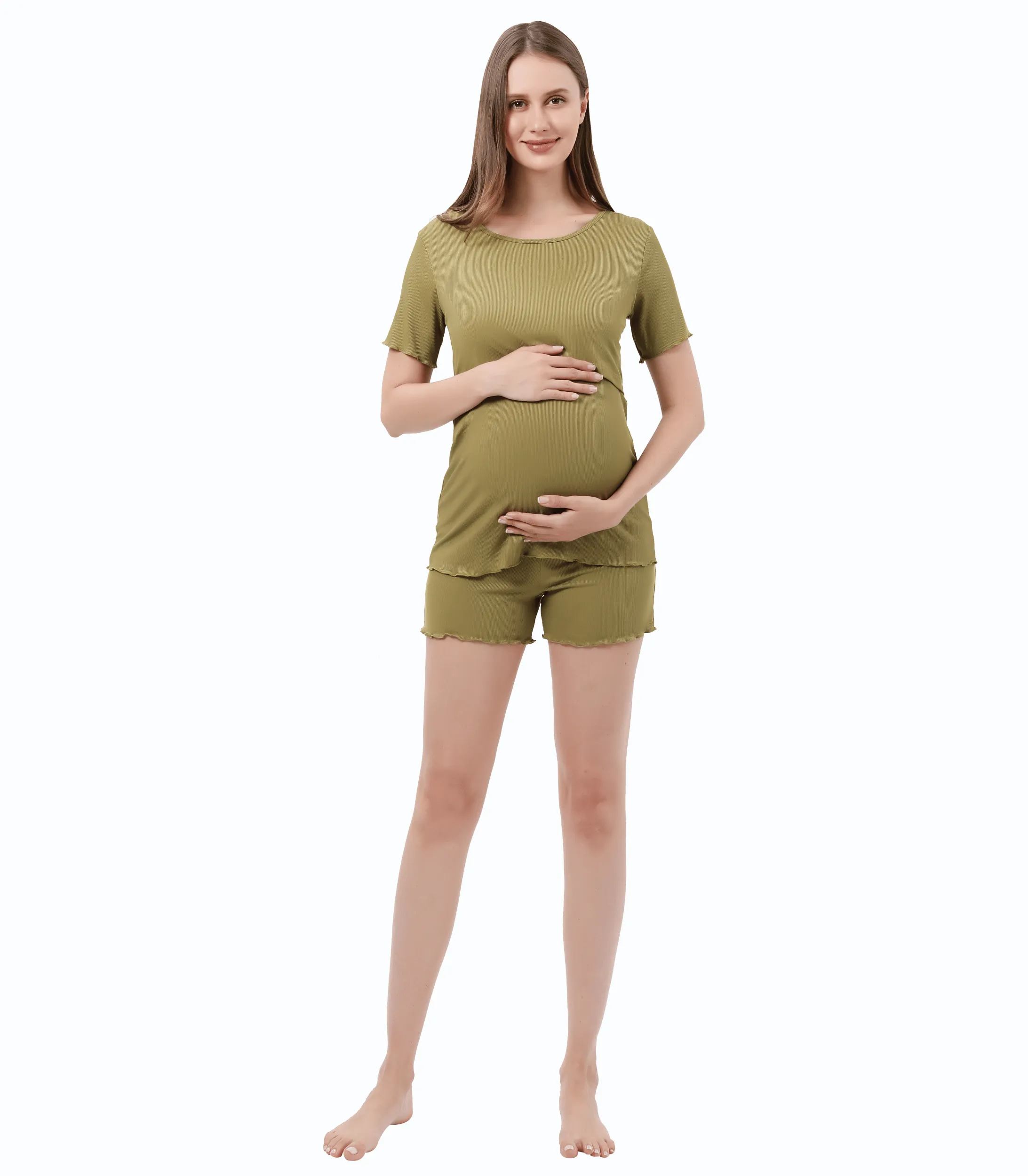 Summer Pregnancy Pajama Set