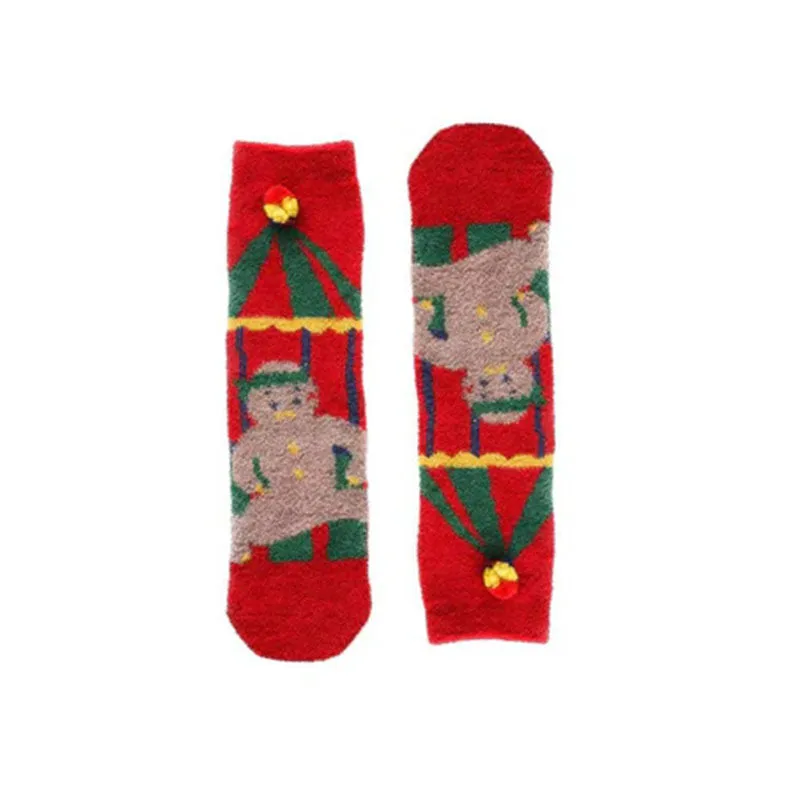 Sweetnana Cozy Tube Crew Socks for Women & Kids, Perfect Christmas Gift, Thickened Fuzzy Winter Stockings for Holiday Warmth and Comfort