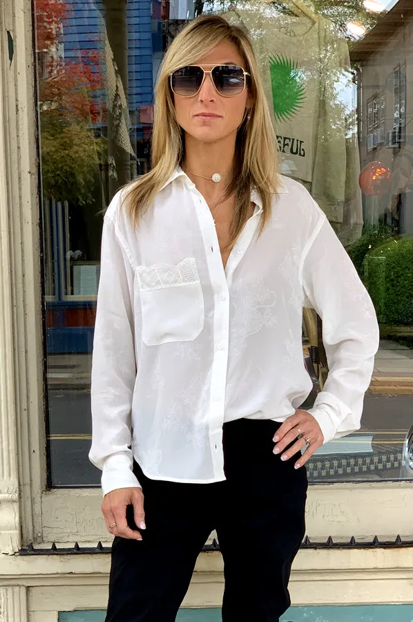 Tais Jac Leo Bisous Shirt - White
