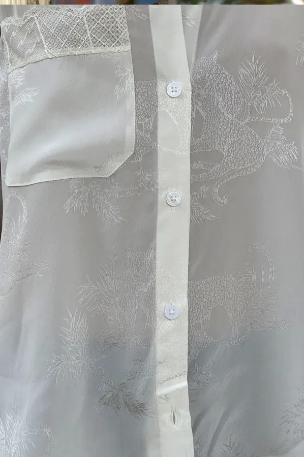 Tais Jac Leo Bisous Shirt - White