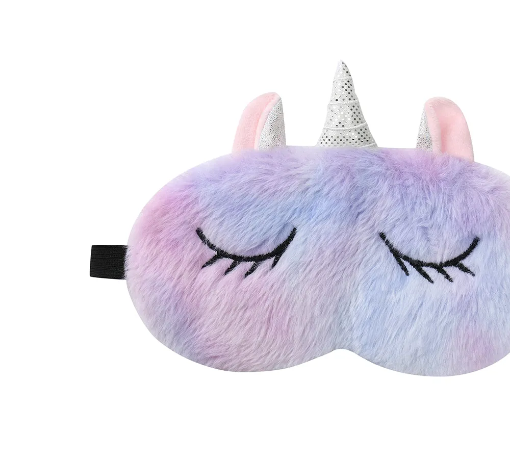 TARRAMARRA® Faux Fur Ultra Plush Unicorn Eye Mask