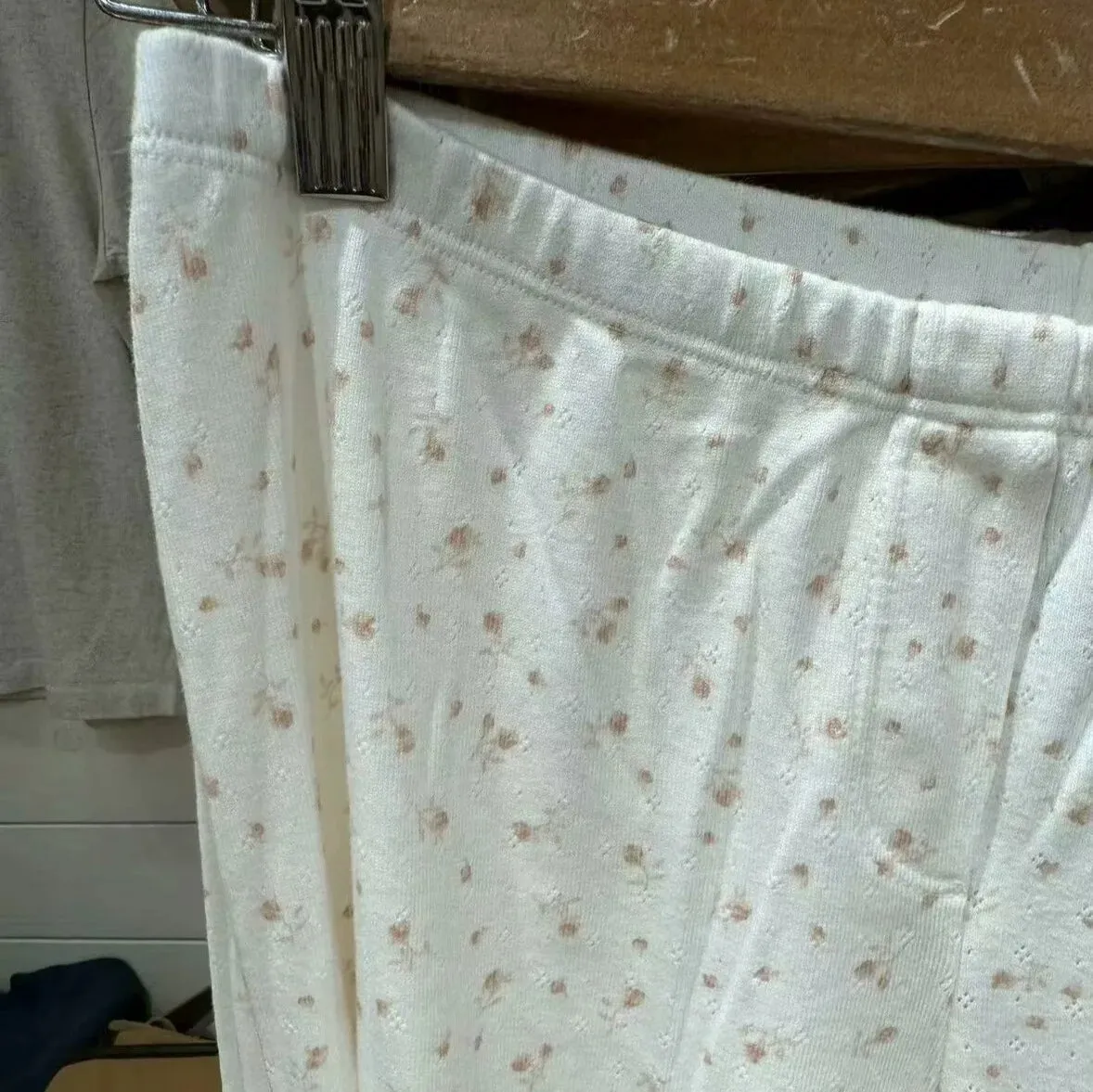 TAVIMART  -  Floral Print Casual Straight Women Trouser Homewear Casual Elastic Waist Long Pant Cotton Sweet Spring Summer Women Pants