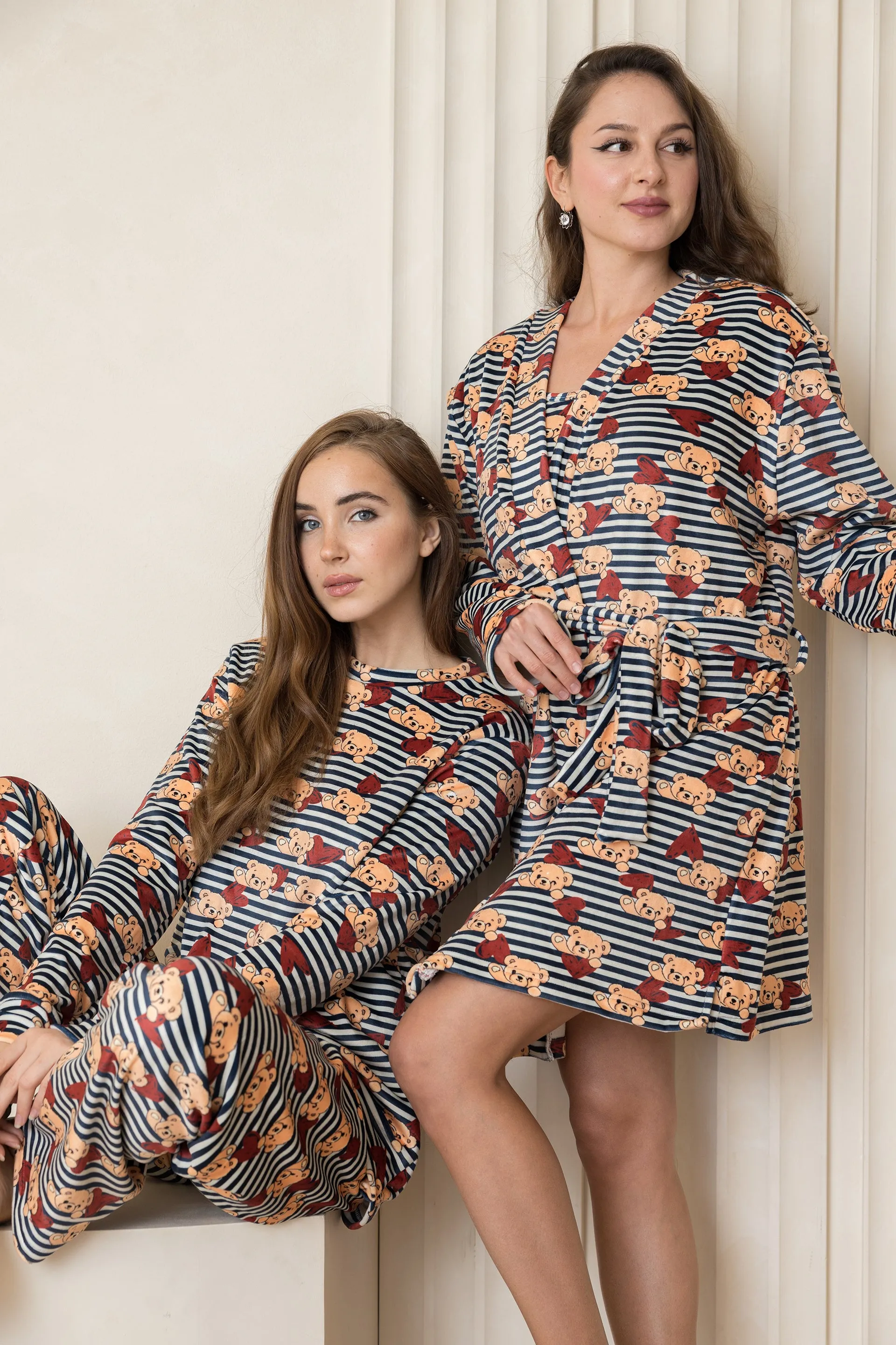 Teddy Love 5-Piece Pjs Set