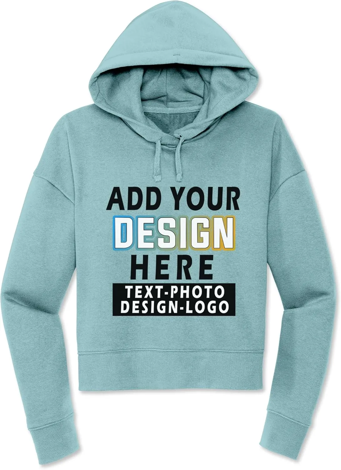 TEEAMORE Custom Fleece Hoodie For Women Personalized Fleece Hoodie Women's Hooded Sweatshirt
