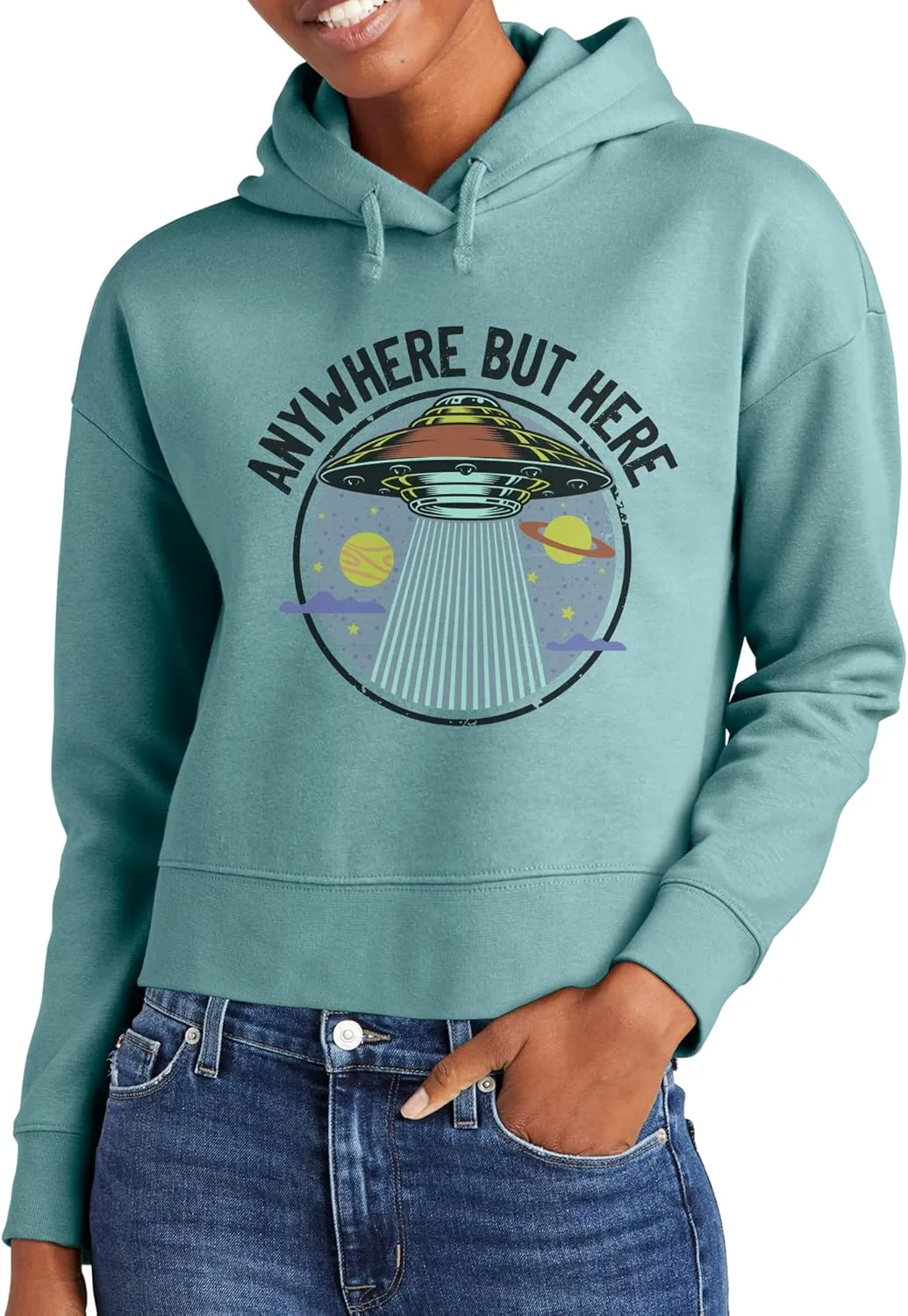 TEEAMORE Custom Fleece Hoodie For Women Personalized Fleece Hoodie Women's Hooded Sweatshirt
