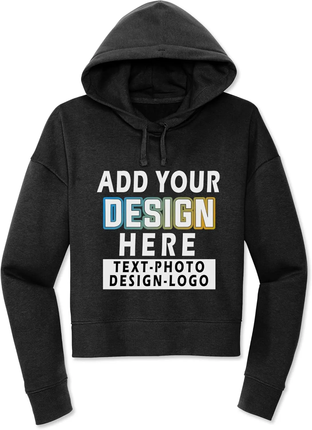 TEEAMORE Custom Fleece Hoodie For Women Personalized Fleece Hoodie Women's Hooded Sweatshirt
