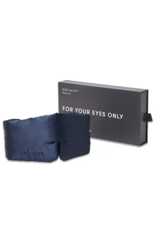 The Drowsy Midnight Blue Silk Sleep Mask