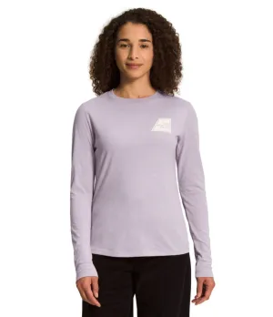 The North Face Womens Tri-Blend Logo Marks Long Sleeve T-Shirt