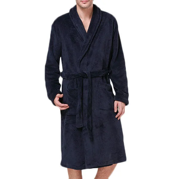 Thick Coral Fleece Bath Robe