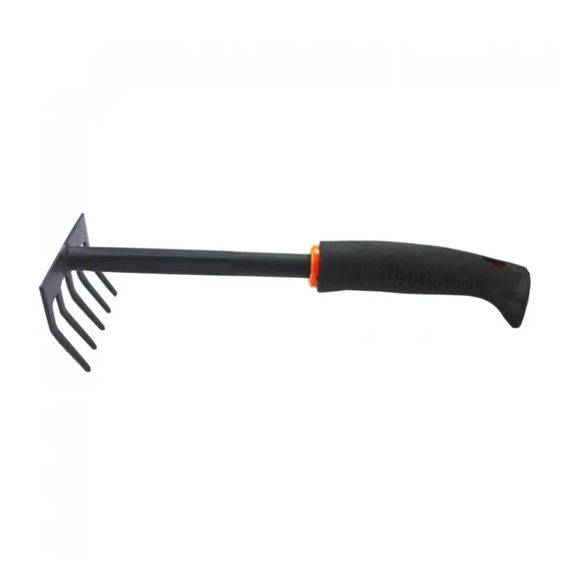 Thickened Garden Rake Anti-Rust Five Tooth Rake for Loosening Soil Weeding Gardening Tool, Durable Five Claw Soil Rake