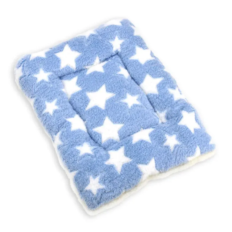 Thickened Pet Soft Fleece Pad Pet Blanket Bed Mat for Puppy Dog Cat Sofa Cushion Keep Warm Sleeping Cover Cushion Home Rug Kot